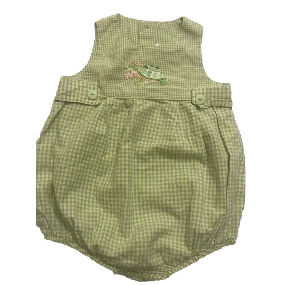 Chez Ami Boutique Green Turtle One Piece Light Weight Classic 12 Months